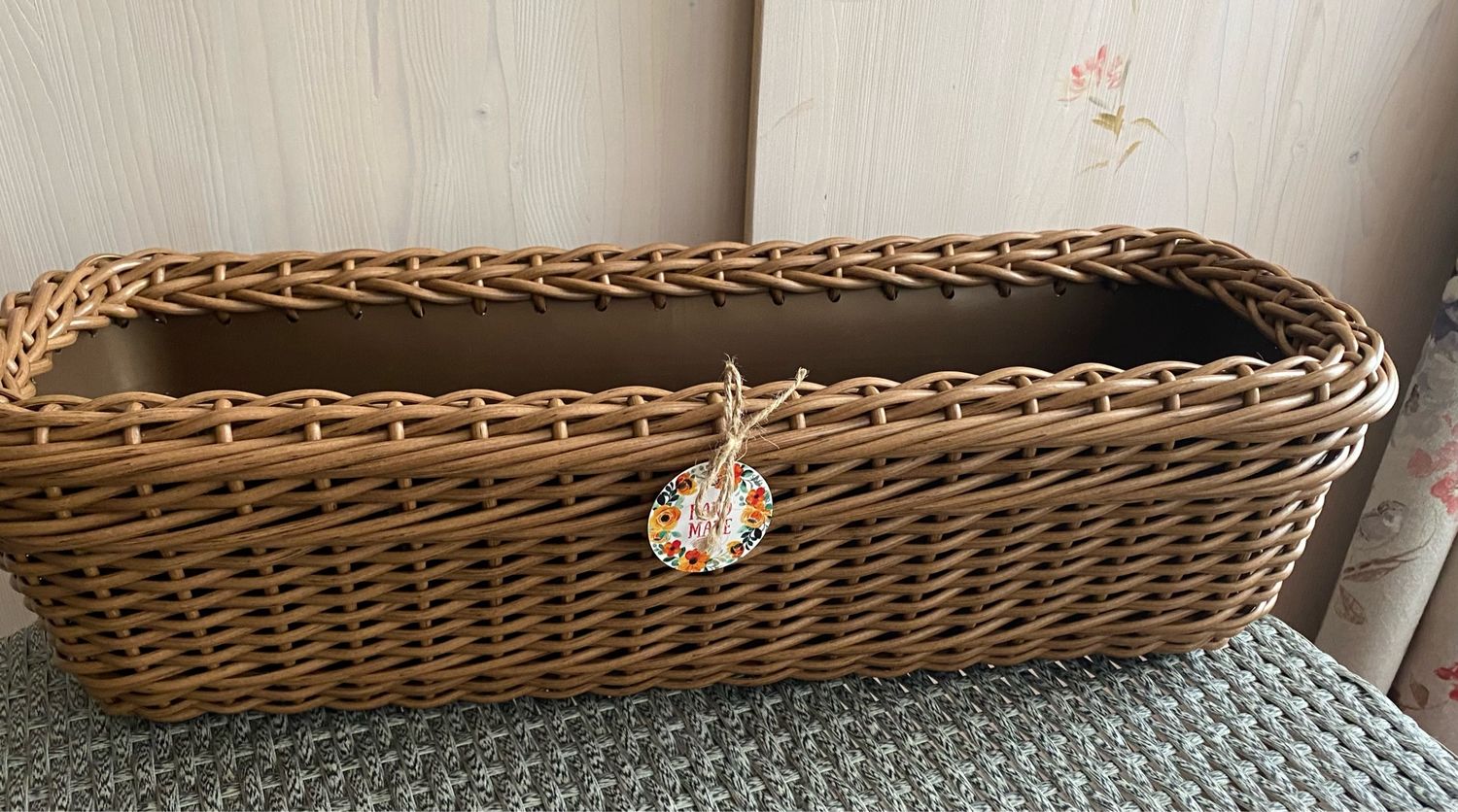 Кашпо ящик из искусственного ротанга 60 см в интернет-магазине Ярмарка ...