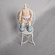 Order Sandals for ob mini my doll blue 13x8mm. Olga Safonova. Livemaster. . Clothes for dolls Фото №3