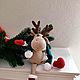Deer Christmas. Gift. New year 2024. Buy deer. Deer gift, Amigurumi dolls and toys, Tambov,  Фото №1