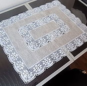 Linen tablecloth grey. .180 cm