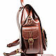 Leather backpack a Camel brown. Backpacks. Russian leather Guild. Online shopping on My Livemaster.  Фото №2
