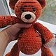 Copy of A knitted toy. Teddy Bear . Amigurumi. Amigurumi dolls and toys. Dizajnerskie ukrasheniya. Elenkokurin. Интернет-магазин Ярмарка Мастеров.  Фото №2