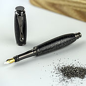 Канцелярские товары handmade. Livemaster - original item Bestseller Fountain Pen with Meteorite dust. Handmade.