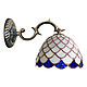 Tiffany Wall Lamp with Brass Horn, Wall lights, Magnitogorsk,  Фото №1