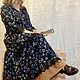 Платье бохо-стиль из вискозы твил с кружевом, Платья, Санкт-Петербург,  Фото №1