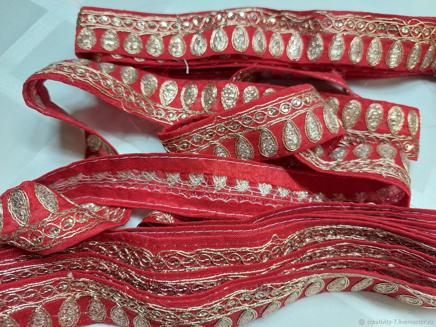 Антикварная тесьма с ручной вышивкой золотом в интернет-магазине на ...