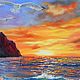 Painting seascape sunset 50/70 ' from sunset to dawn'. Pictures. Russian Oil Paintings. My Livemaster. Фото №6