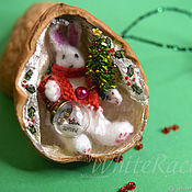Сувениры и подарки handmade. Livemaster - original item Christmas toys: half a walnut. Handmade.