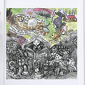 Картины и панно handmade. Livemaster - original item Posters for the interior of the 3 pieces Alice in Wonderland, the Nutcracker snow. Handmade.