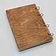 Notebook with wooden cover on rings. Notebooks. semejnaya-masterskaya-bambuk. My Livemaster. Фото №5