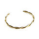 Gold twisted bracelet, hard gold bracelet 'Turns'2022. Hard bracelet. Irina Moro. Online shopping on My Livemaster.  Фото №2