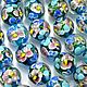 Бусины lampwork "Фиалки". Бусины. Хлоя. Интернет-магазин Ярмарка Мастеров.  Фото №2