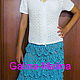 Knitted skirt.Sky blue. Skirts. Galina-Malina (galina-malina). My Livemaster. Фото №5