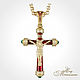 Православный рубиновый крест с изумрудами (малый)
Jeweller-X.ru