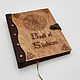 Notebook 'Book of Shadows' made of wood and genuine leather. Notebooks. semejnaya-masterskaya-bambuk. My Livemaster. Фото №5