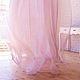 Double-layer curtain made of linen and matte veil, Curtains1, Orel,  Фото №1