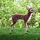Fawn-miniature interior, deer felted wool. Felted Toy. Woolen Zoo. My Livemaster. Фото №4