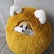 Round pillow Fox interior. Pillow. handmade toys by Mari (handmademari). Online shopping on My Livemaster.  Фото №2