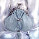 Комплект "Розы в серебре" сумочка и заколка. Классическая сумка. JylG designer handbags Юлия Гуляева. Ярмарка Мастеров.  Фото №5