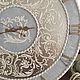 Часы настенные коллекция "Нора" серебро. Часы классические. Rimma Vita мастерская Афина. Интернет-магазин Ярмарка Мастеров.  Фото №2