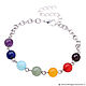 Chakra or rainbow bracelet ' Protection, restoration of harmony, Bead bracelet, ,  Фото №1