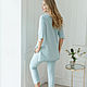 Suit 'Active summer' blue, at a super price!!!. Tracksuits. Designer clothing Olesya Masyutina. My Livemaster. Фото №5