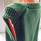 Заказать Жилет из шерсти ширина 60 см женский вязаный изумрудный. AccessoriesWool мягко и комфортно. Ярмарка Мастеров. . Жилеты Фото №3