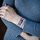Pulsera delicada con jaspe por Horóscopo. Bead bracelet. БРАСЛЕТЫ- ТАЛИСМАНЫ. My Livemaster. Фото №5