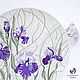 Plates decorative: Pearl iris. ceramics stained glass purple, Decorative plates, Rostov-on-Don,  Фото №1
