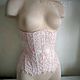 Прозрачный кружевной бельевой корсет с кружевом. Корсеты. Shi Corset (Анна). Интернет-магазин Ярмарка Мастеров.  Фото №2