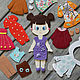 Карамелька - куколка из фетра с комплектом одежды. Одежда для кукол. 'LittleUmka' (Юлия). Ярмарка Мастеров.  Фото №6