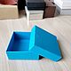 7x7x3 см, коробка крышка-дно, бирюзовый дизайн.картон. Коробки. Master-Pack. Ярмарка Мастеров.  Фото №5