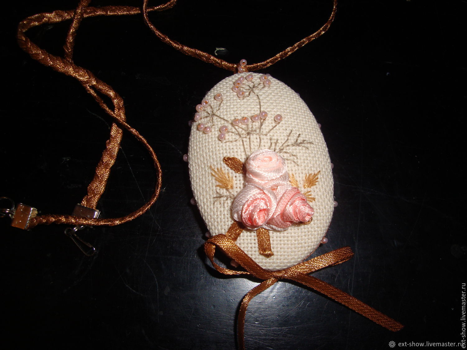 Medallion "Pink bouquet", Pendants, Moscow,  Фото №1
