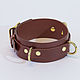 Leather BDSM collar for girls 'Passion' with a ring. Collar. goldbergatelier. Online shopping on My Livemaster.  Фото №2