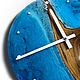 Эксклюзивные часы ручной работы из карагача и смолы 30 см #2. Часы классические. kir.woods. Интернет-магазин Ярмарка Мастеров.  Фото №2