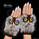 Owl fingerless gloves brown. Mitts. 2sovy. My Livemaster. Фото №4