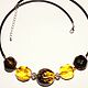 Amber choker necklace faceted balls with inclusions, Chokers, Belokuriha,  Фото №1