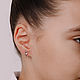 Серебряные пусеты в виде балерины. Серьги-пусеты. Sabira Jewelry. Ярмарка Мастеров.  Фото №9