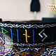 Linen embroidered eyeglass 'Spontaneous Senior Futhark'. Runes. Fehustyle Northern Gods Magic (slavartel). Online shopping on My Livemaster.  Фото №2