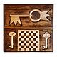 Backgammon carved handmade ' Key ' Art. .073, Backgammon and checkers, Moscow,  Фото №1