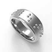 Украшения handmade. Livemaster - original item Ring for blind and visually impaired people, Braille. Handmade.