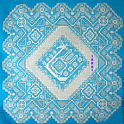 Картины и панно handmade. Livemaster - original item Tablecloth - linen panels with embroidery, handmade lace.. Handmade.