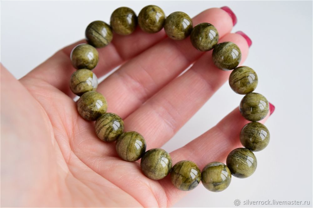 11 мм Турмалин зеленый, набор 18 бусин купить в интернет-магазине ...