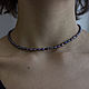 Necklace 'dark medium' made of natural rainbow pearls, Necklace, Krasnoyarsk,  Фото №1
