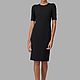 Black viscose dress with zipper. Dresses. 'K. O.' women's clothing. Online shopping on My Livemaster.  Фото №2