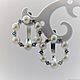 Earrings 'Velia' - pearls, Topaz, silver. Earrings. masterskai. My Livemaster. Фото №4