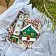Заказать Набор из двух елочных игрушек. Маячок и домик рыбака. Pixy.Embroidery (Елена Карцева). Ярмарка Мастеров. . Элементы интерьера Фото №3