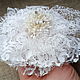Order Brooch of delicate lace ' Air flower'. esterella. Livemaster. . Brooches Фото №3
