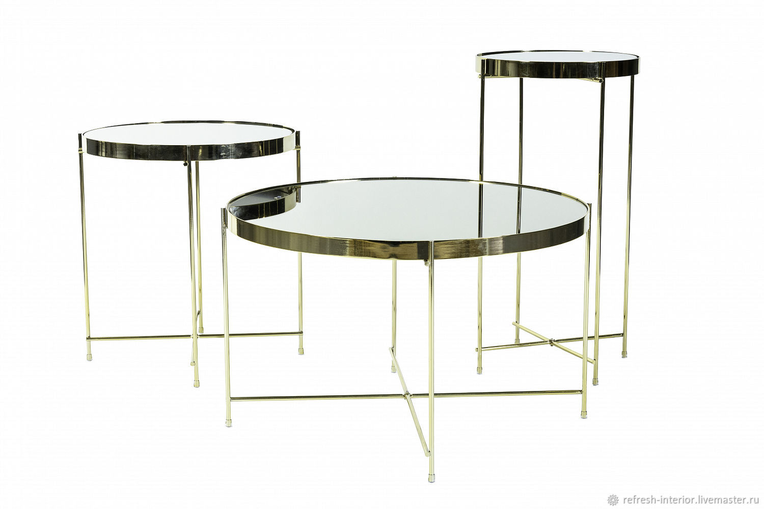 Приставной столик Gatsby s Silver, 32х32х60 см