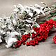 Заказать Ветка Заснеженная Рускус. Новогодняя флористика. DARK FLORIST Флористика Декор ЦВЕТЫ. Ярмарка Мастеров. . Новогодние композиции Фото №3